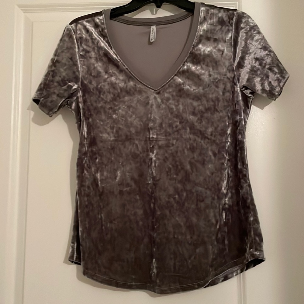 Z Supply Velour V-Neck Top